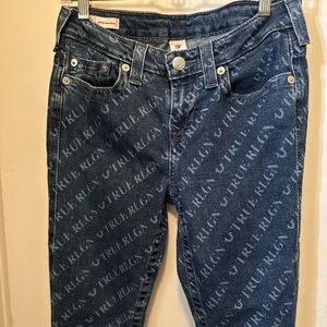True Religion Mid Rise Super Skinny Jean
